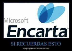 Hubo una época, antes de que existiera Internet, en que todos teníamos un CD de Microsoft Encarta para hacer nuestros trabajos...